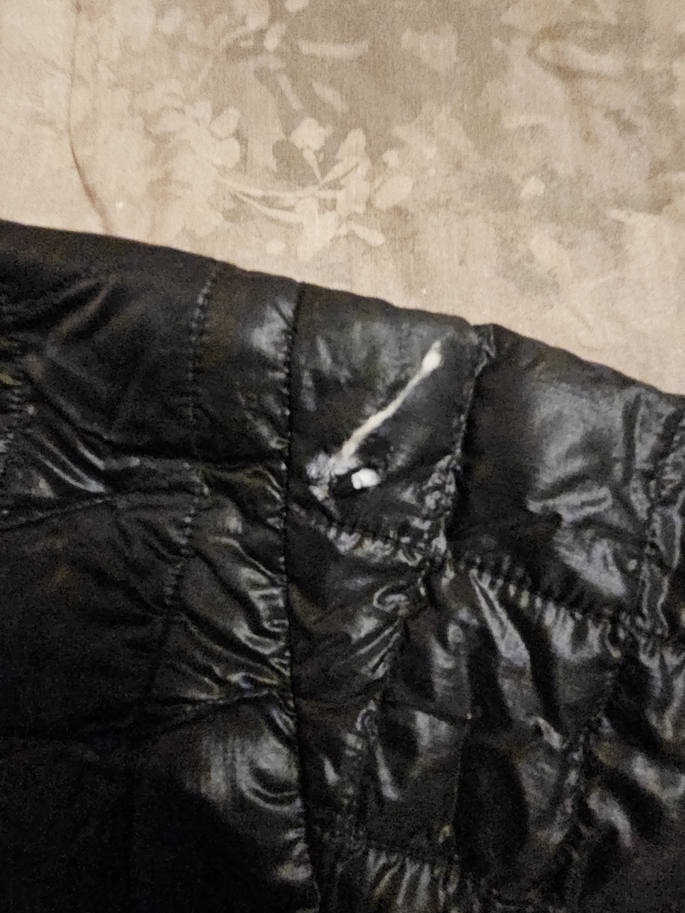 The North Face Women’s XL Black Quilted Jacket – Comic Print Lining